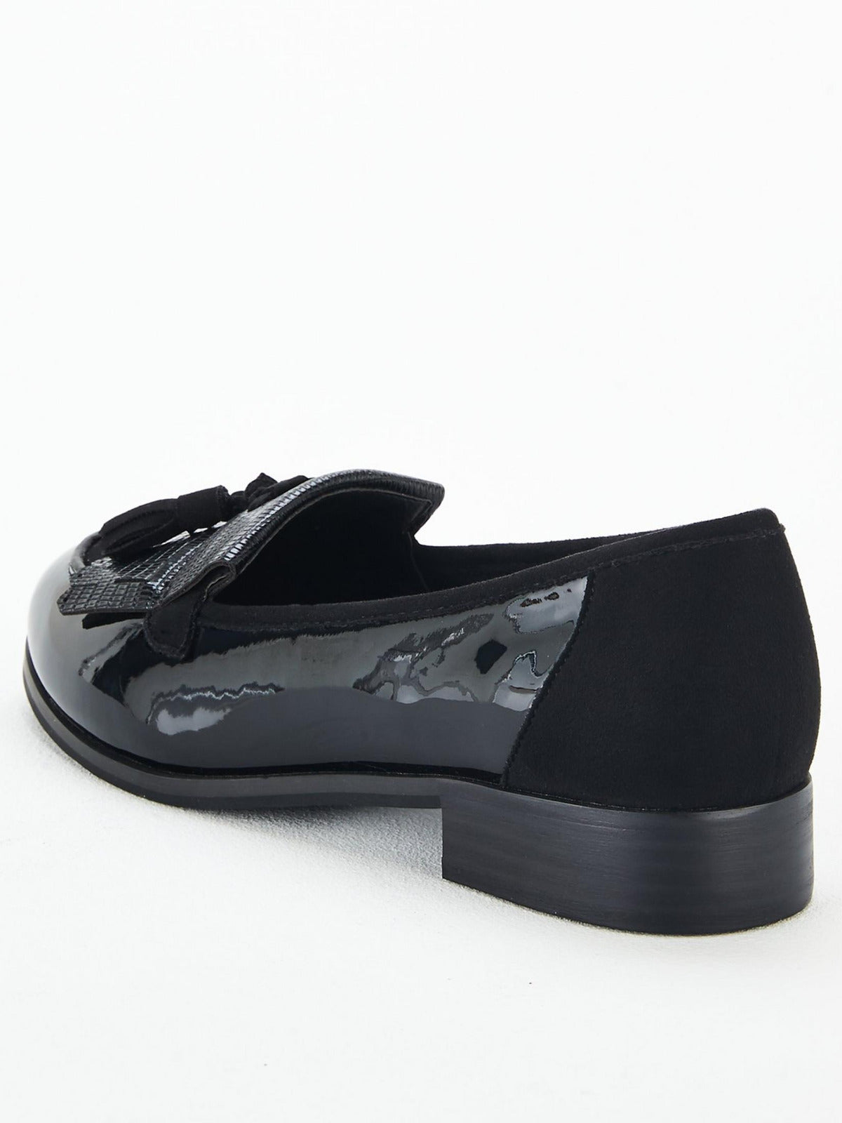 Wide Fit Tassel Loafers - Black. UK 9. (Q4VQA) ****VS1