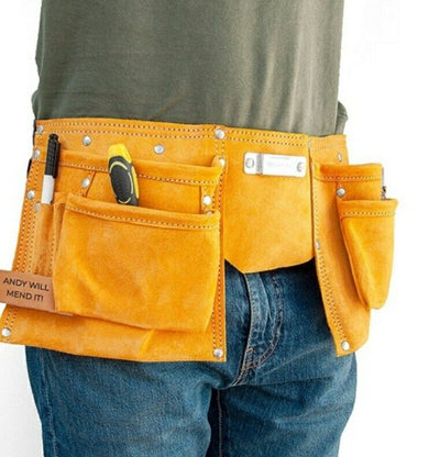 Leather 11 Pocket Tool Belt One Colour One Size****Ref V540