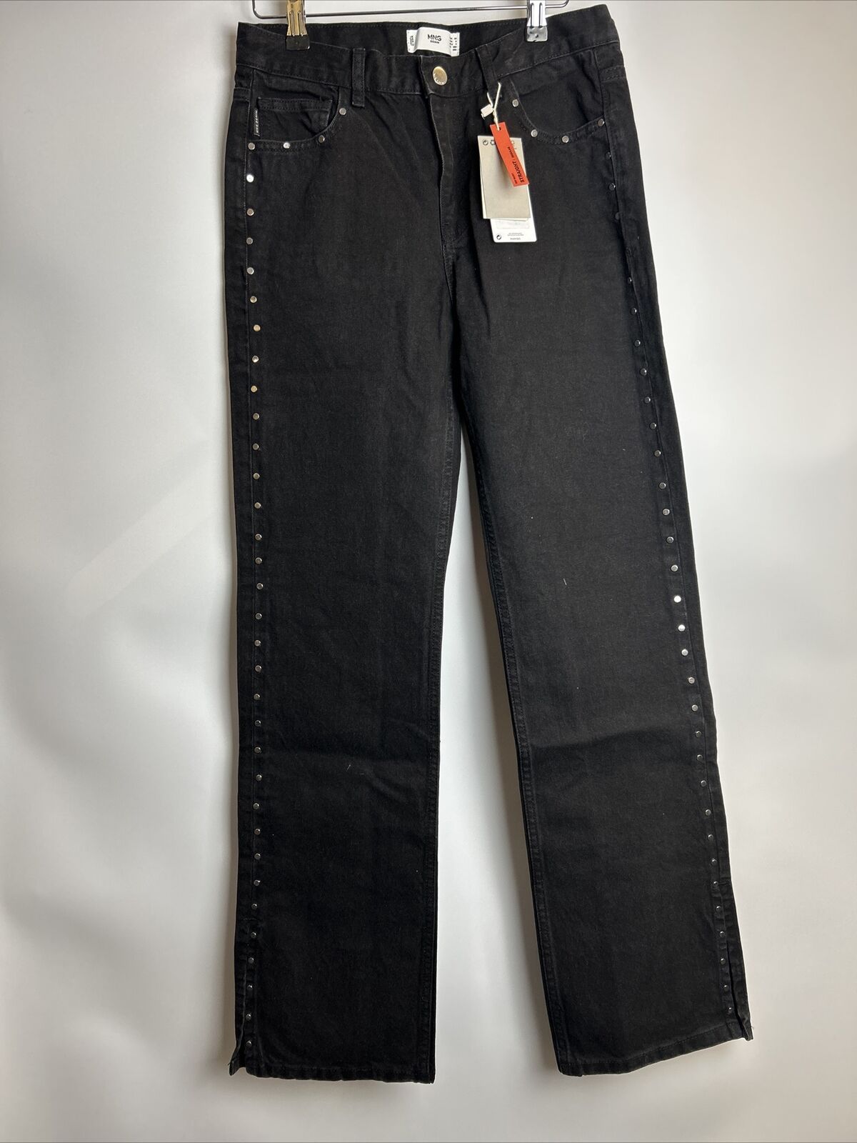 MNG Straight Denim Jeans - Black. UK W44 **** Ref V262