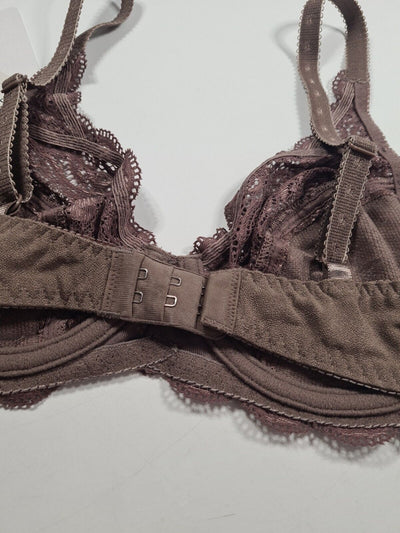 Triumph Amourette 300 Underwired Brown Bra Size 34C **** VA1