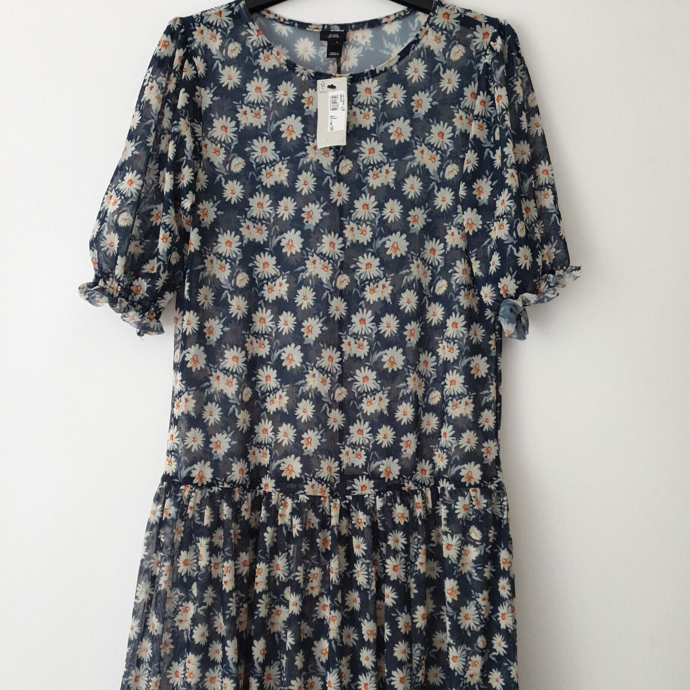 River Island Daisy Mesh Smock Daywear Dress Size 6****Ref V52