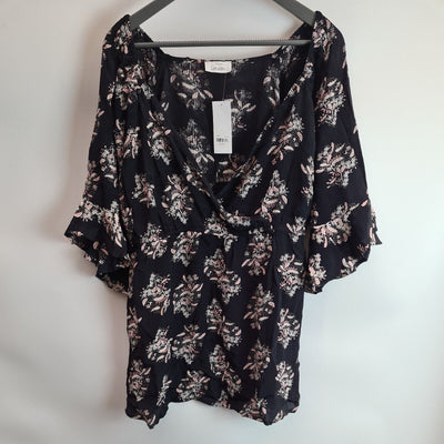 Yours London Black Top Size 18 BNWT Ref****V34