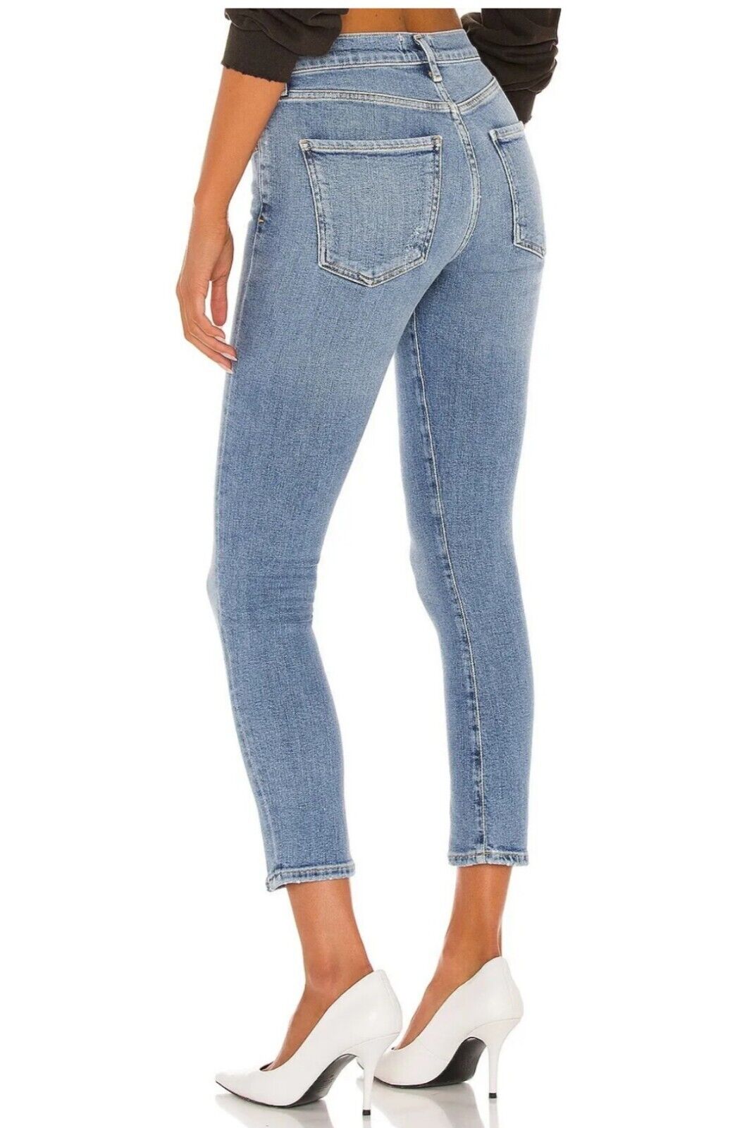 Agolde Toni Mid-Rise Straight Jean - Precipice. UK Size 28