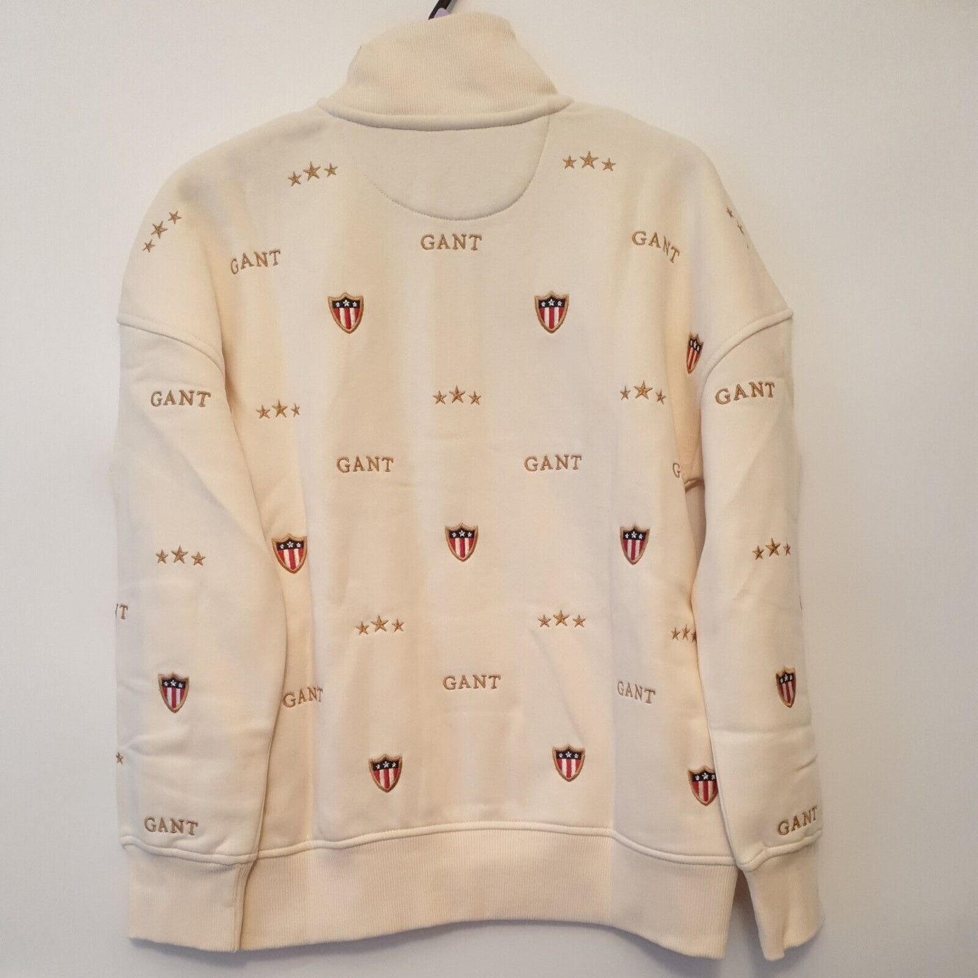 Gant Banner Shield Sweatshirt Half Zip Cream Boys Size 11-12yrs****Ref V66