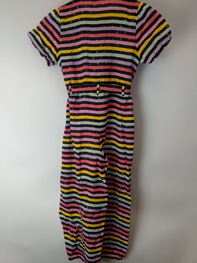 Sonia Rykiel Girl's Striped Jumpsuit Size 6 Years **** V213