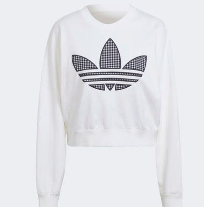 Adidas Ladies Oversized Sweatshirt- White. UK 12