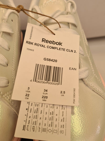 Reebok Royal Complete Clean 2.0 Kids Size 2.5 **** VS1