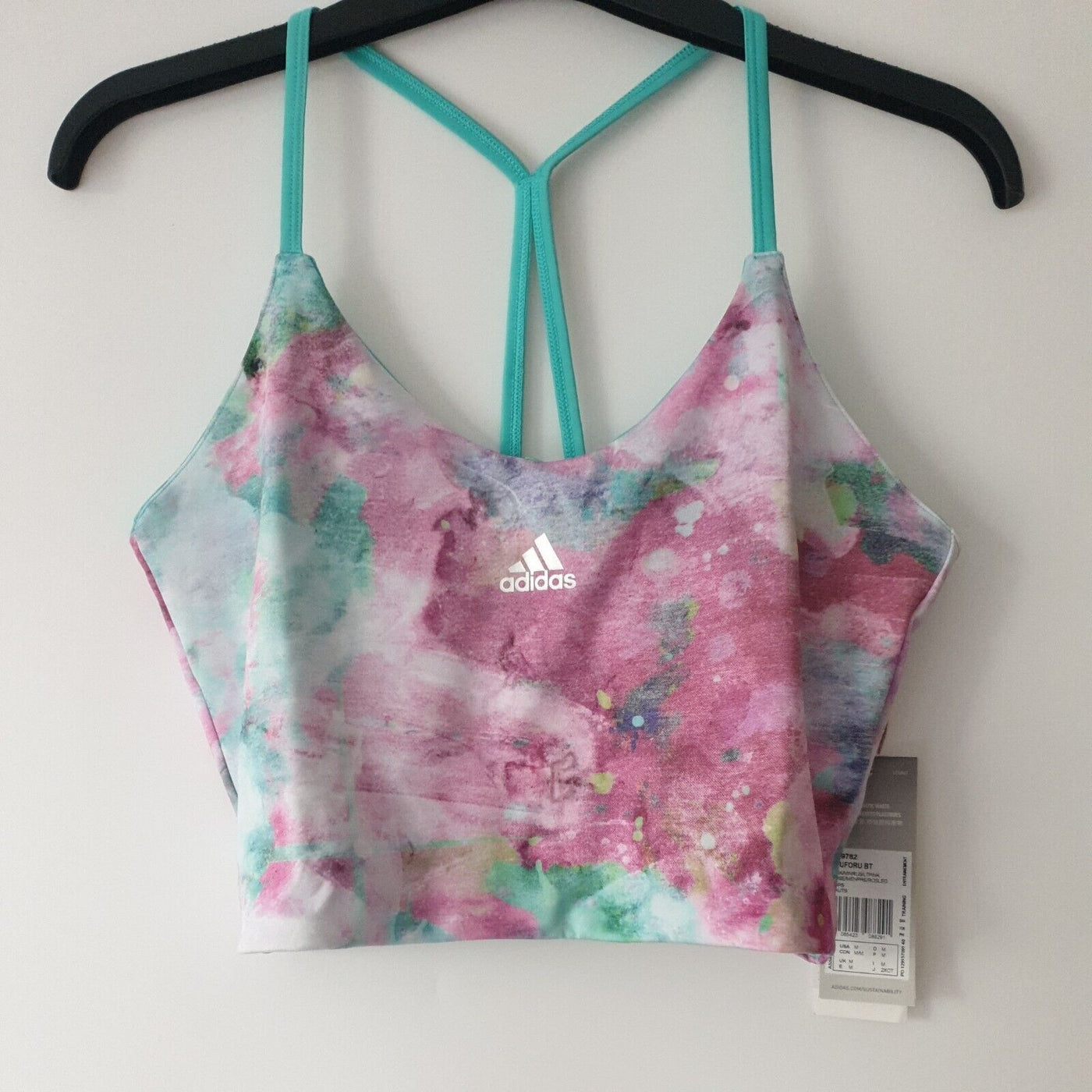 Adidas Aeroready Cropped Vest Top Pink UkM****Ref V101