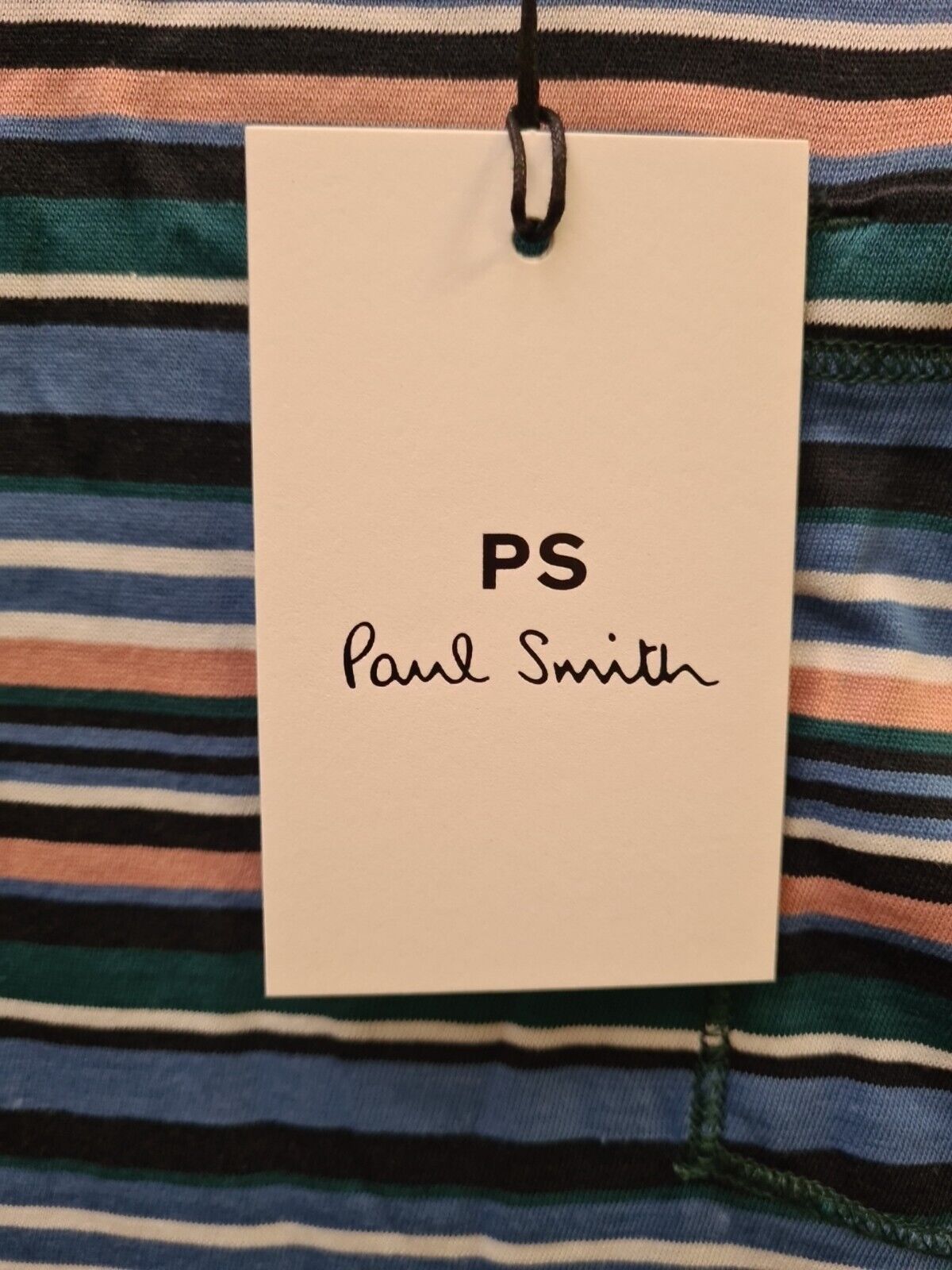 Paul Smith Mens Reg Fit T-Shirt Pkt Blue Stripe Size XS BNWT Ref****V63