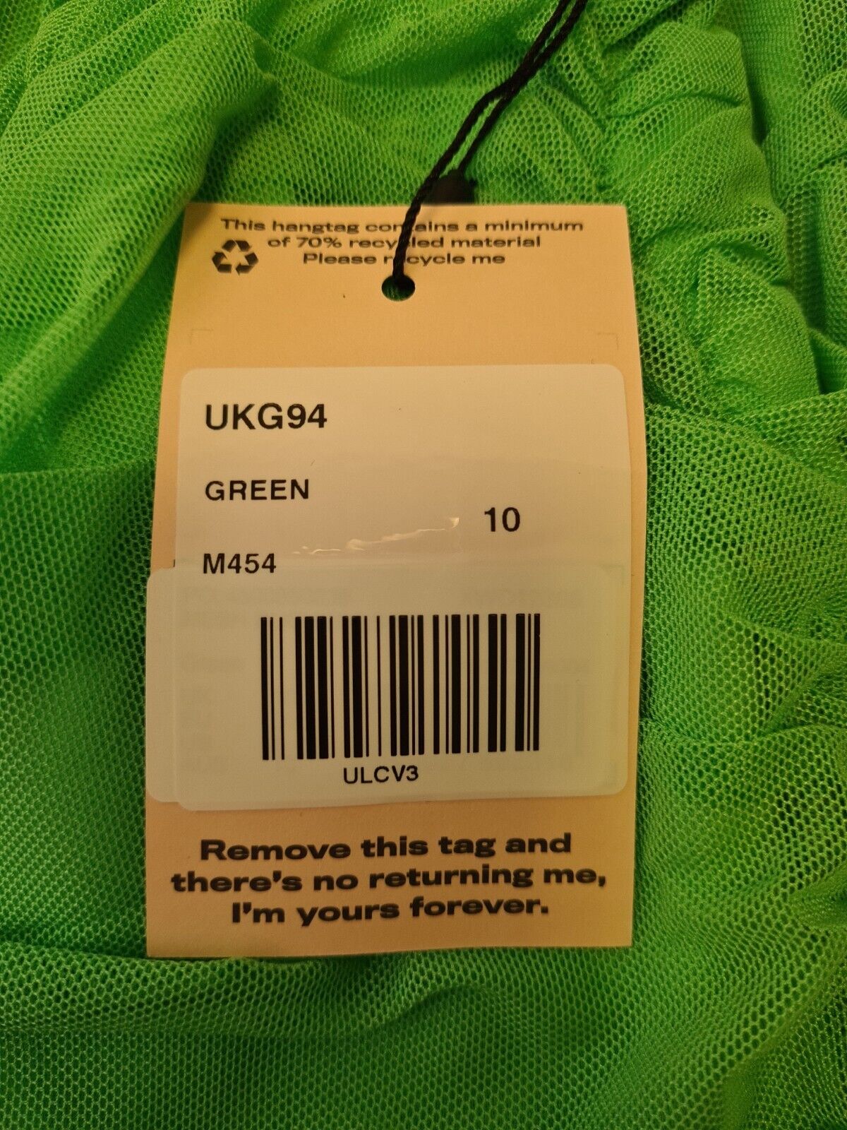 Missguided Mesh Ruched Long Sleeve Mini Dress Green UK 10 ****Ref V233