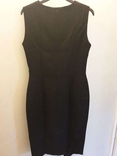 Stylove Black Asymmetric Hem Fitted Dress Size M Ref Mw10