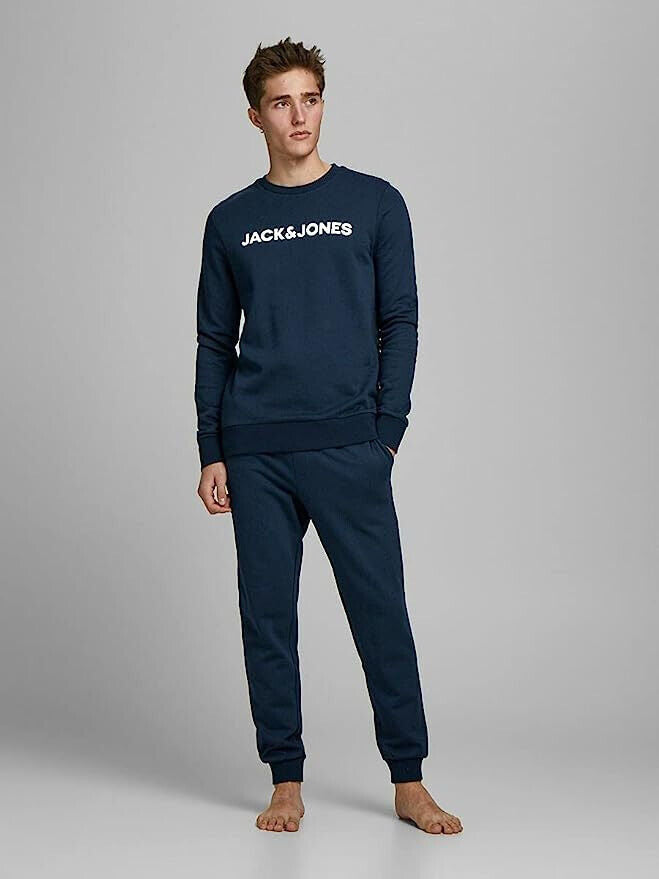 Jack & Jones Men's Navy Jaclounge Set Noos Pajama Size Large **** SW29