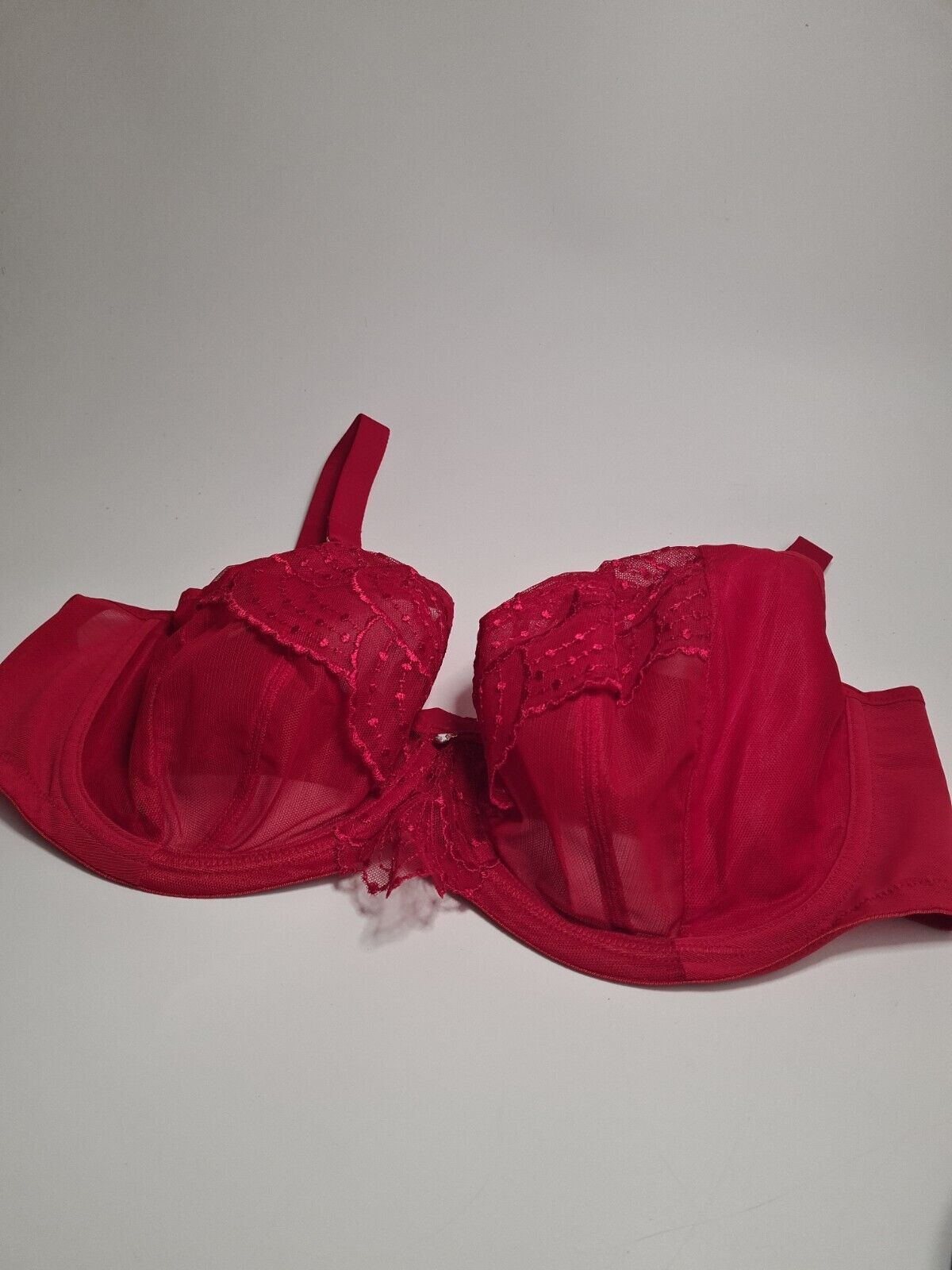 Elomi Priya Plunge Underwired Red Bra Size UK 44E **** V524