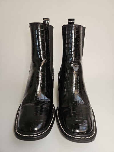 River Island Black Gusset Boot Size 5 **** VS3