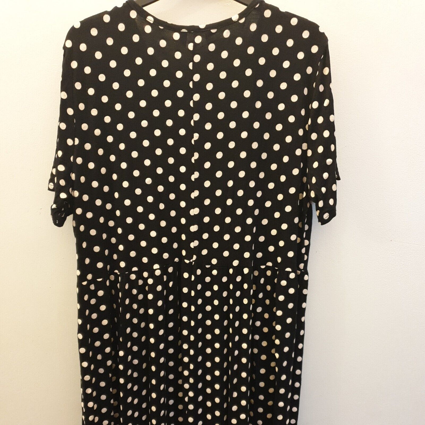 LTS Polka-dot Maxi Dress - Black. UK 10 ****Ref V62