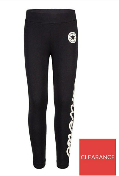 Converse Younger Signature Leggings Black Size 4-5yrs****Ref V434