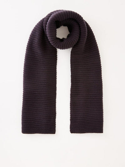 Navy Rib Knit Scarf **** V370