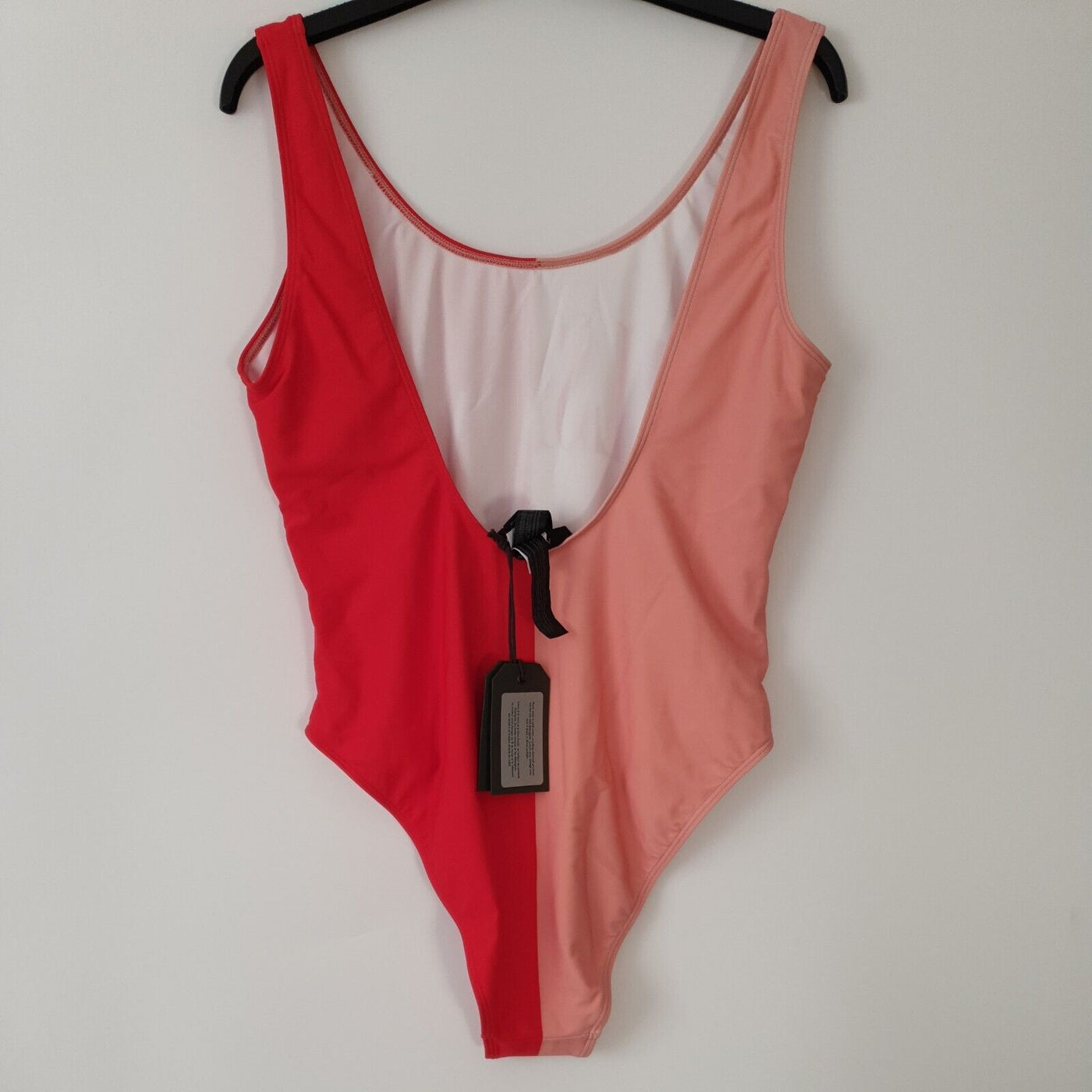 All Saints Mia Split Saints Swimsuit Red/Pink Size XS ****Ref V188