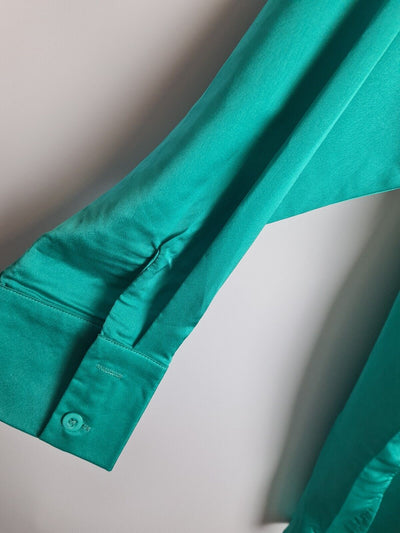 Missguided Emerald Extreme Oversized Shirt UK Size 10**** V387
