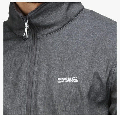 Regatta Mens Cera V Wind Resistant Softshell Outdoor Jacket -Grey. Uk XXL