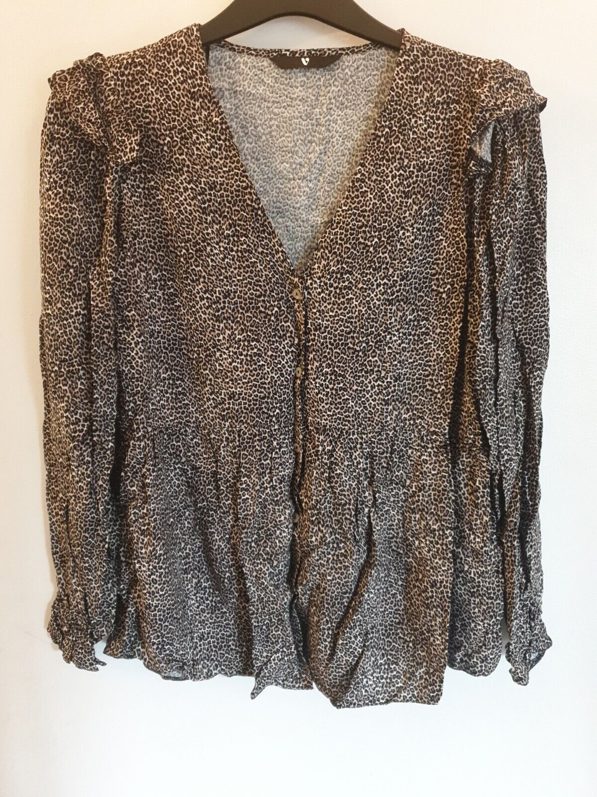 Animal Print Blouse Uk10****Ref V555