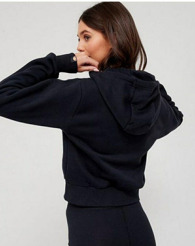 ellesse hoodie Cropped women- Black .Size 12