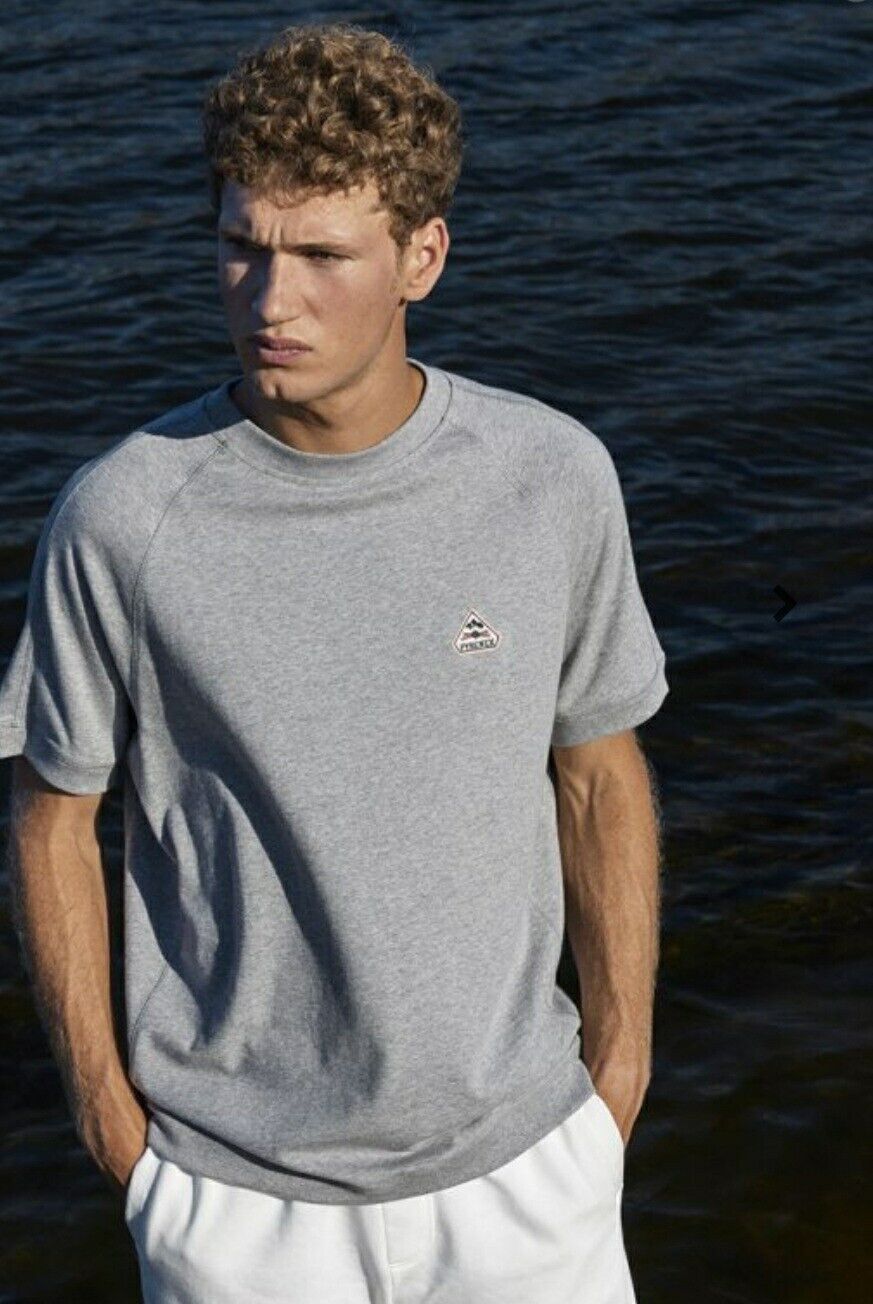 Pyrenex Organic Sweatshirt Mens- Silver Marl Grey. UkXL