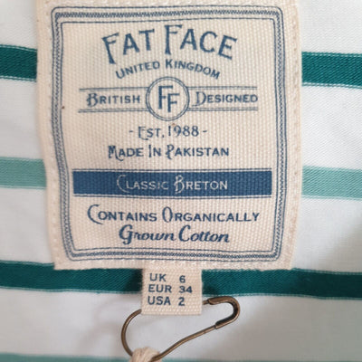 fat face Organic Cotton Multi Dark Grey Tshirt Uk6****Ref V275