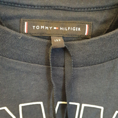 Tommy Hilfiger Bold Varsity Logo Tshirt Navy Size 12yrs****Ref V277