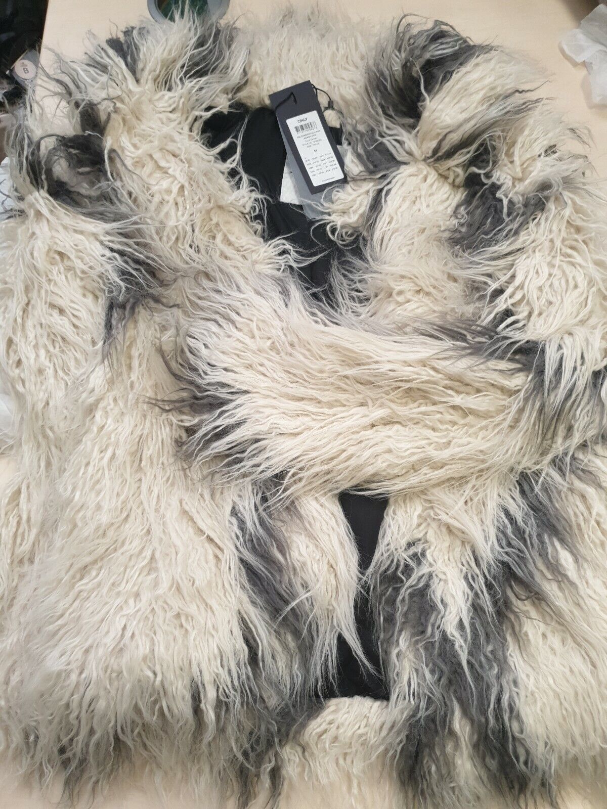 Only Candice Ladies Faux Fur Jacket Size BNWT B4