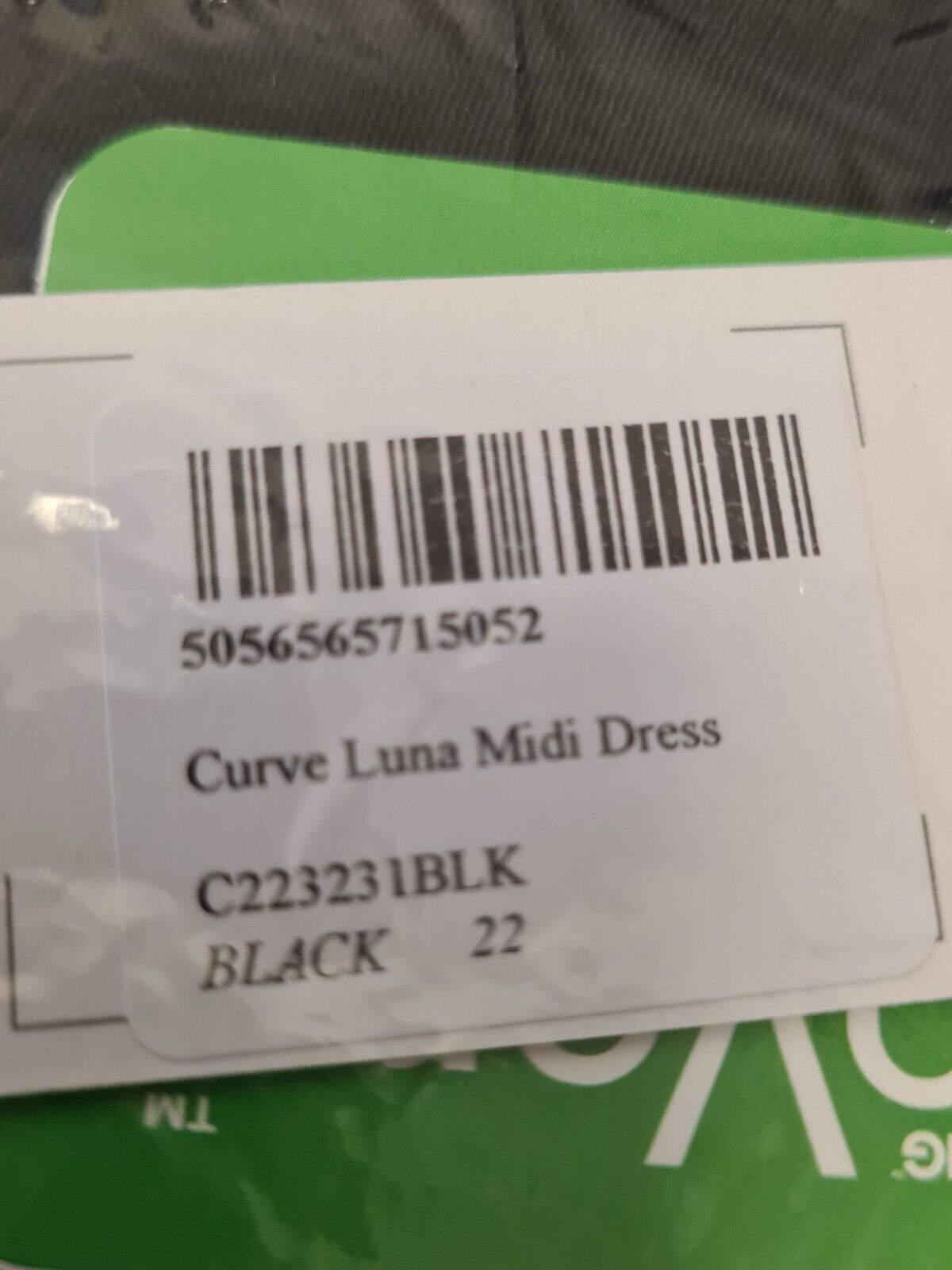 Nobodys Child Curve Luna Midi Dress Black Size 22 **** V30R