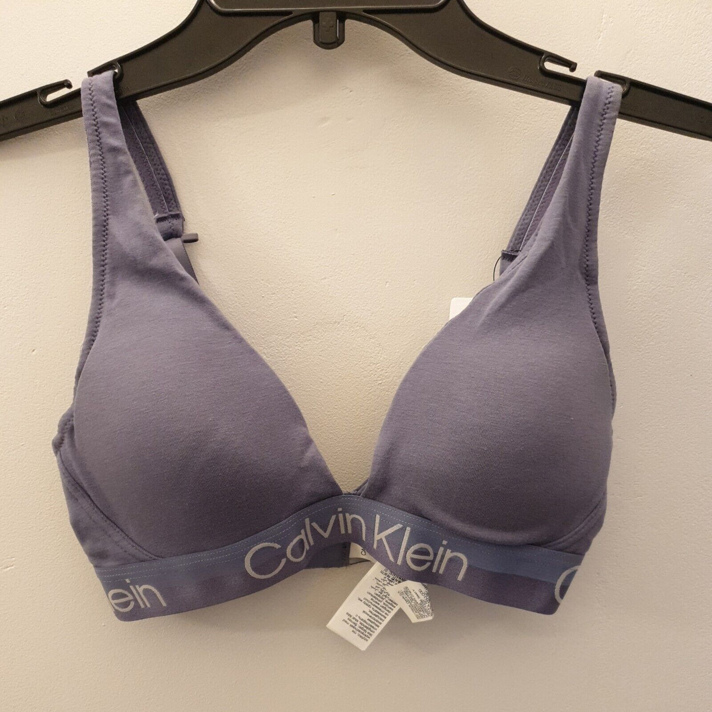 Calvin Klein LGHT Lined Triangle Bleached Denim Bra Size XS****Ref V185