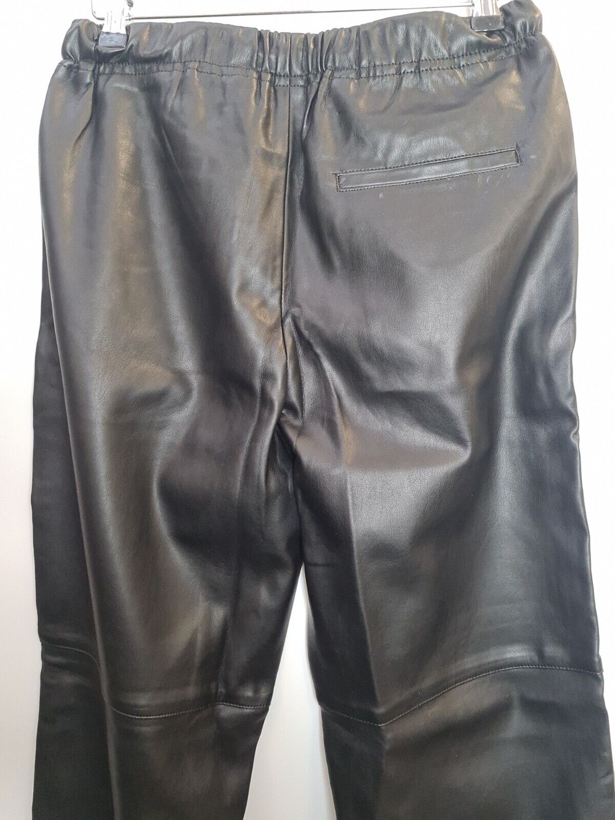 Mango Faux Leather Black Trousers Size 8 **** V167