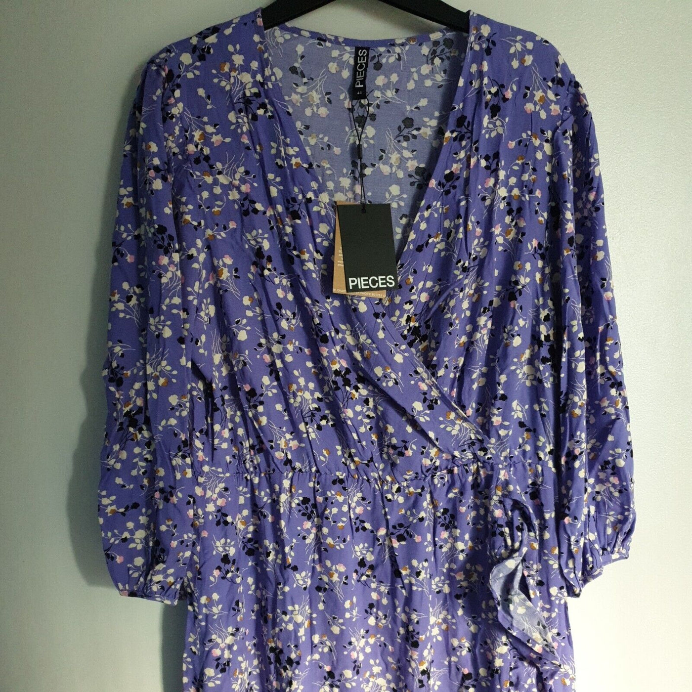 Pieces Curve Midi Wrap Dress Purple Size 44****Ref V385