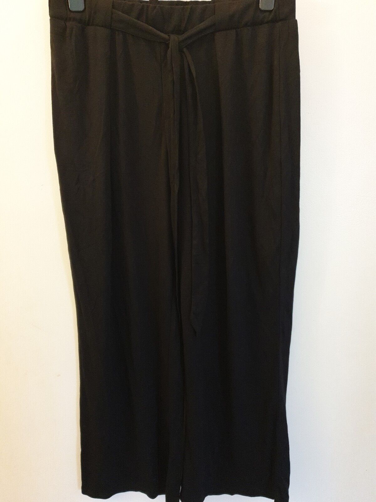 Black Elasticated Tie Waist Trousers Uk16****Ref V540