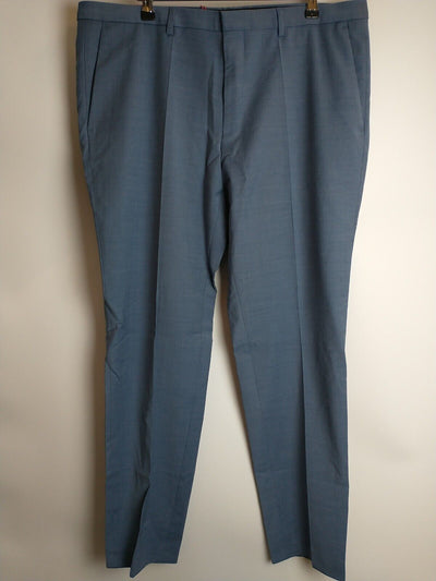 Hugo Boss Hesten 212X Blue Suit Trousers Size 28R