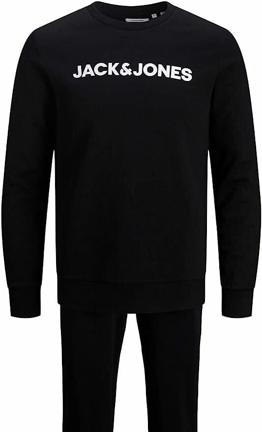 Jack & Jones Men's Black Jaclounge Set Noos Pajama Size Large **** SW28