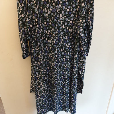 River Island Floral Dress Size 12 long-sleeve