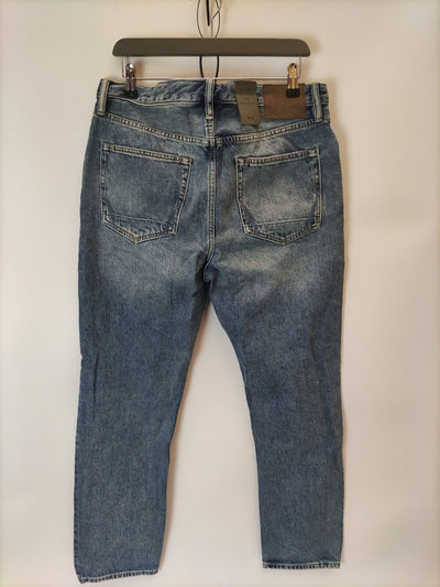 Allsaints Jack Damaged Jeans. Mid Indigo. W28 . ****V49