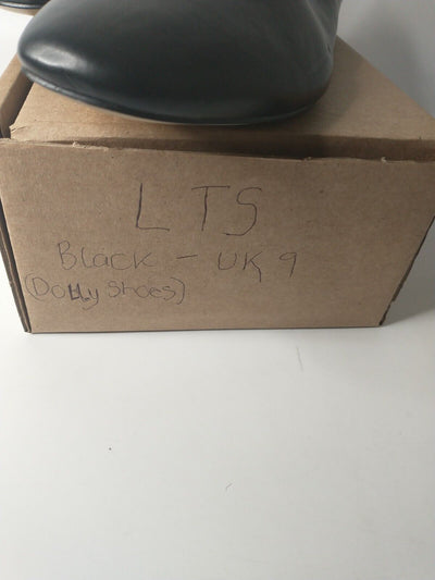 LTS Black Almond Toe Ballerina Shoes - Black. UK 9 **** VS2