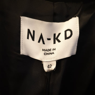 NA-KD One Button Oversized Blazer Black Size 14 EU42****Ref V145