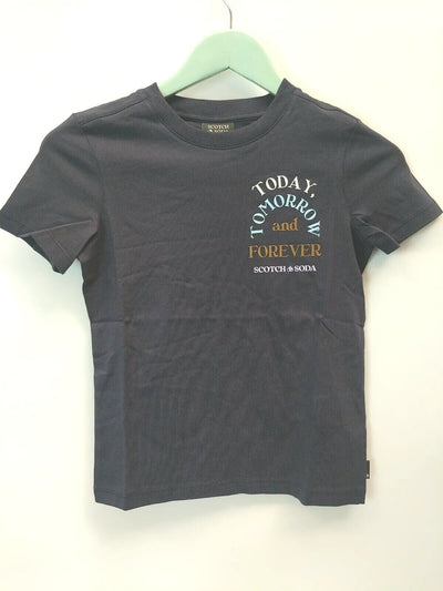 Scotch & Soda Navy Artwork T-Shirt. Kids Size 10 Years ****Ref V225
