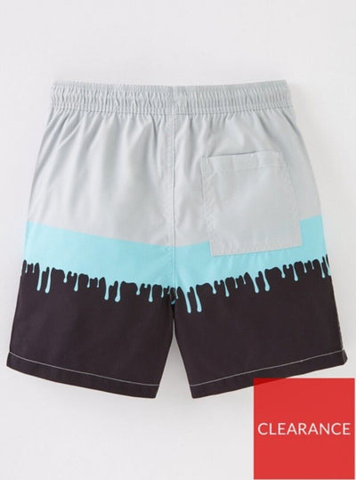 Boys 2 Pack Paint Plat And Drip Recycled Swim Shorts Size 13-14 Years **** V317