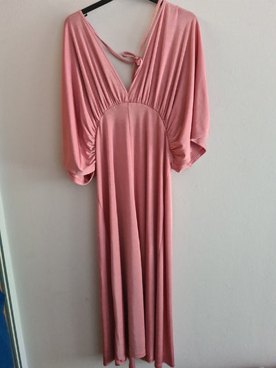 Next Pink Maxi Dress Size 16 BNWT Ref****V500