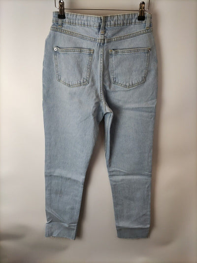 Missguided Bleach Straight Leg Jeans - Light Blue. UK 12. ****V132