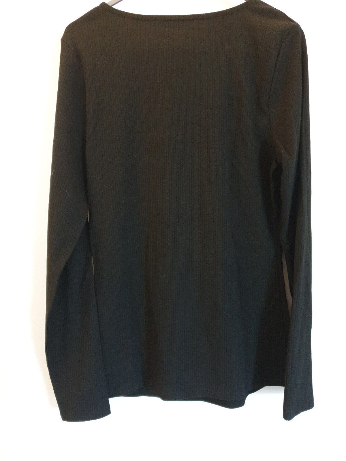 Cut Out Rib Top Black Uk10****Ref V534