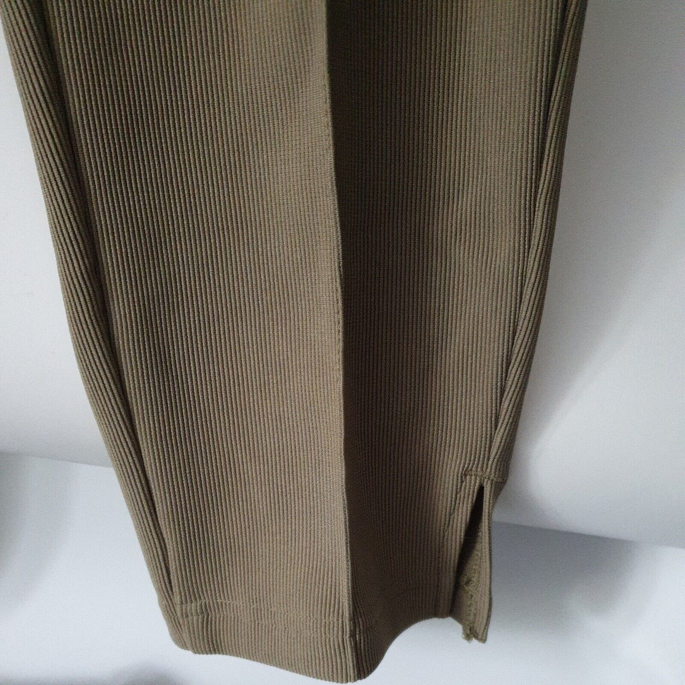 Long Tall Sally Sage Green Stretch Ribbed Slim Leg Trouser Uk16****Ref V65