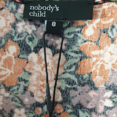 Nobodys Child Autumnal Floral Florence Midi Dress Uk8****Ref V106