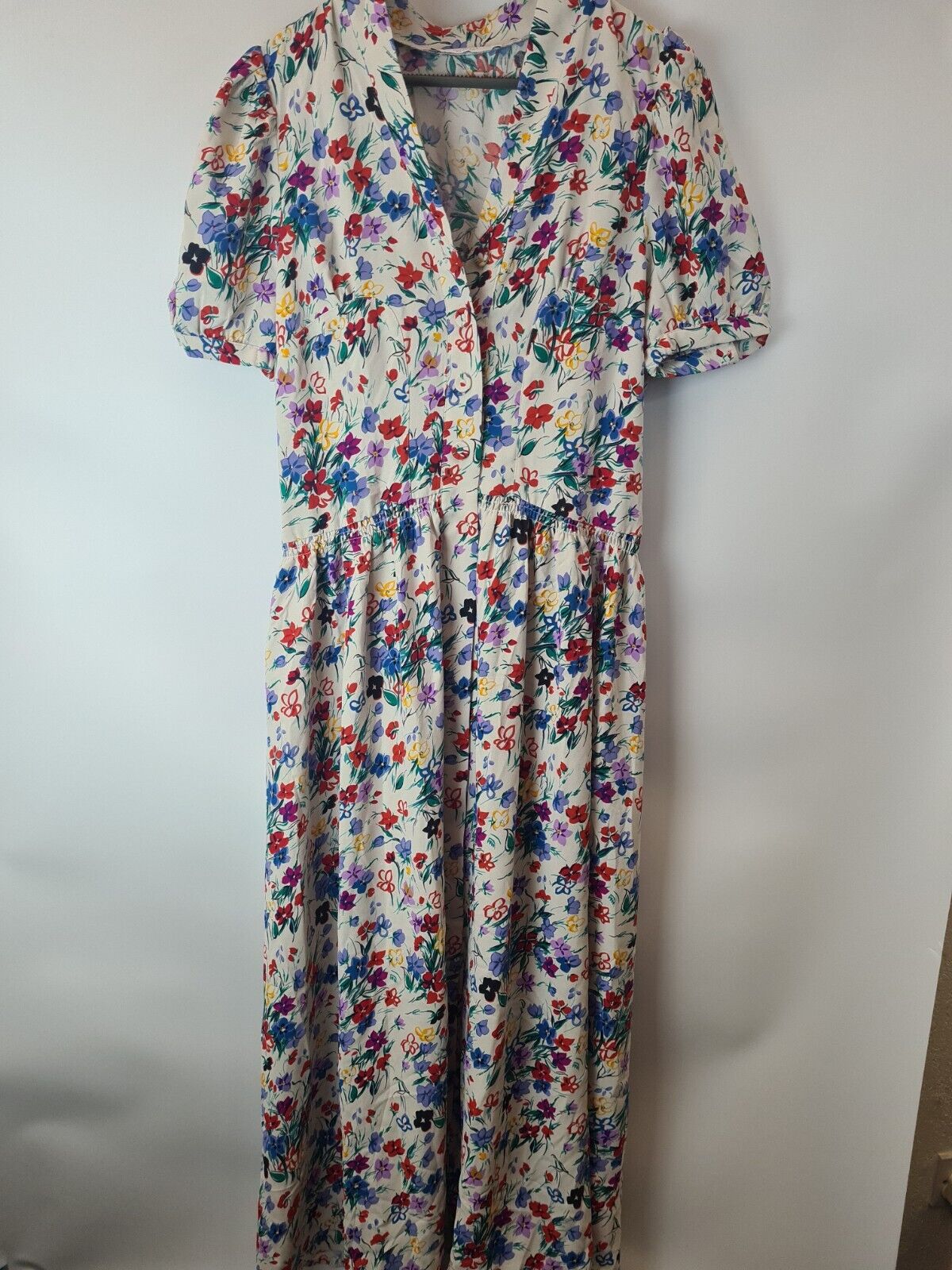 Michelle Keegan Button Up Floral Printed Maxi Dress UK 8 **** V260