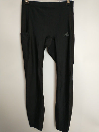 Adidas Black Fastimp Shine Leggings Womens Size Small **** V100